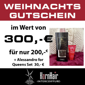 Gutschein Weihnachten mit Mehrwert 2023 - Alessandro Queens Set